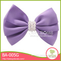 Elegant white bead soft purple ribbon cheap bow ties